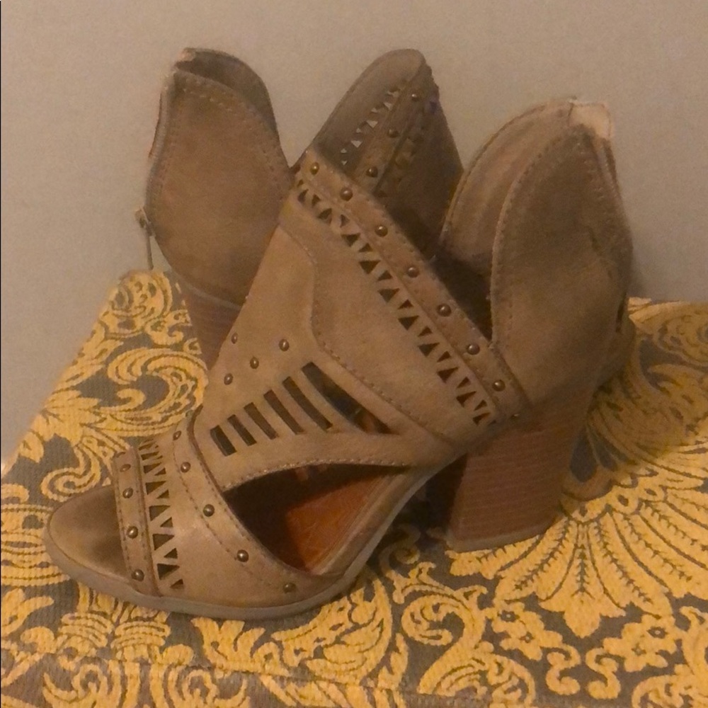 Maurice’s peep toe booties
